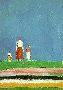 Kazimir Malevich three figures France oil painting artist